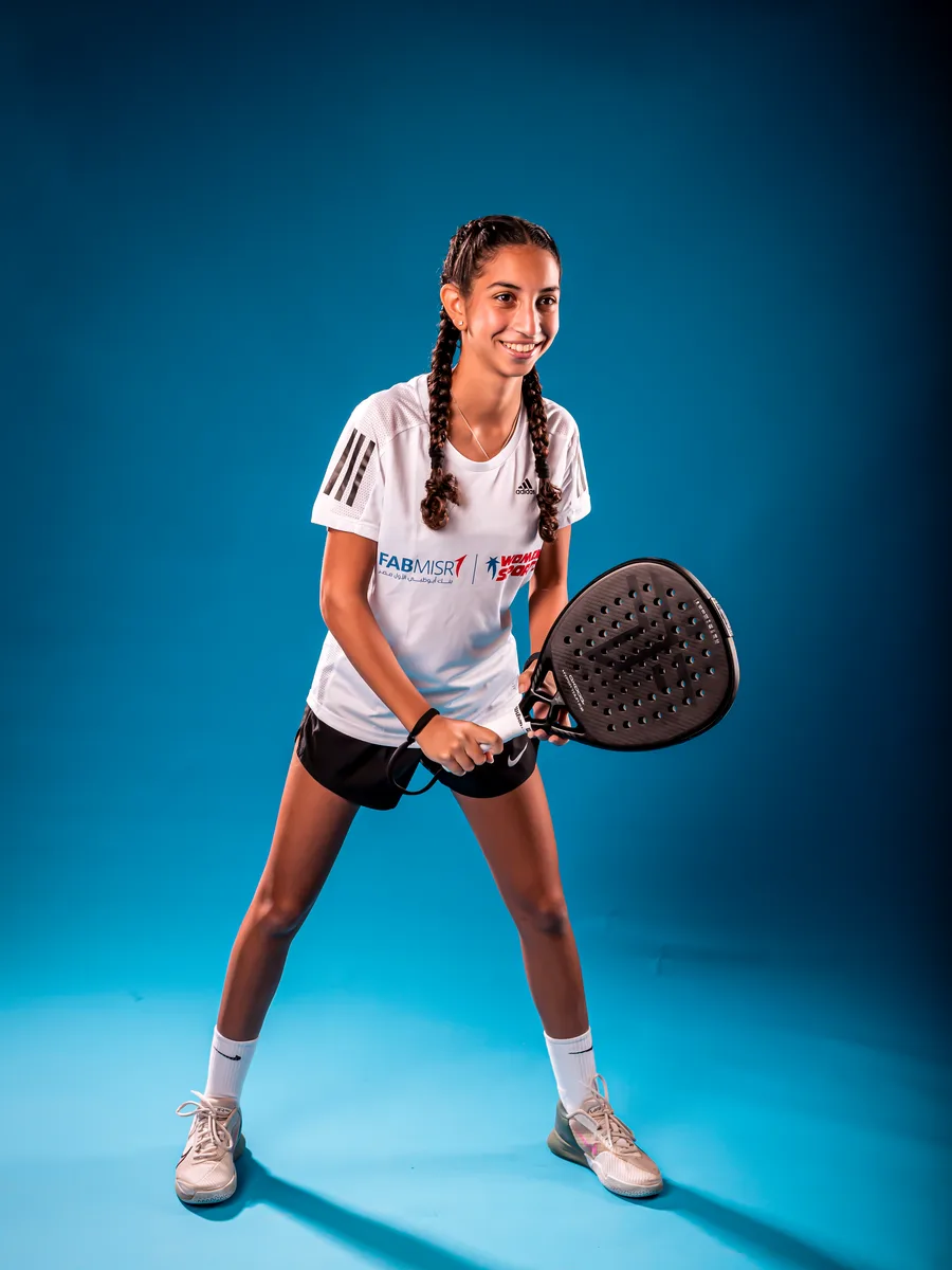 Padel player Salma el Zayat